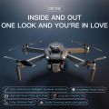 Brushless Motor Drone Three-Axis Flow Positioning Brushless Motot Folding 4k Dual Camera Four-Sided Obstacle Avoidance Drones Black df. 