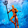 Multi-Jointed Movable Robot 3D Printed Mannequin Dummy Toy 13 Action Figure Full Body Movable Robot Toys Gifts For Children. 