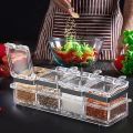 SPECIAL HOUSEHOLD ACCESSORIES CRYSTAL MASALA BOX SET OF 4 PCS WITH STAY.. 