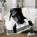 2pac Tupac Fleece Blanket Plush 3d Printed for s Sofa Sherpa Fleece Bedspread Wrap Throw Blanket style-6. 