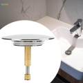Button Drain Stopper Bath Plug for Bathtub Drain Cover Wash Basin Drain Plug 2. 