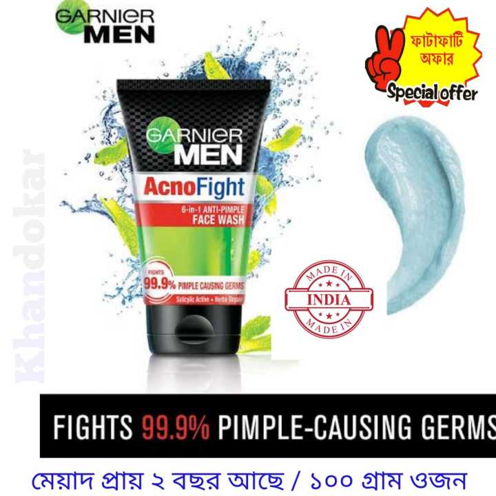 Garner Men Acno Fight Anti-Pimple Face 100gm (India)