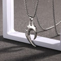 Fashion New Pendant Necklace Men Punk Trendy Simple Stainless Steel Chain. 