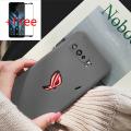 (Free Tempered Glass)Biruiqu For ASUS ROG Phone 3 Shockproof Anti Slip Soft TPU Sandstone Matte Back Case Cover.