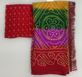 Indian Silk Georgette Chunri Print Saree.. 
