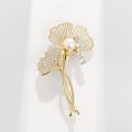 Long Flower Pearl SaftyPin brooch in Halloween crown Women's brooches party pins Badge for girls Light proof - Hijab Pin - Hijab Pin. 