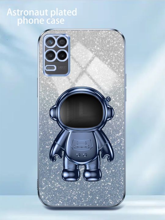 AnDyH%20Phone%20Case%20for%20OPPO%20A54%204G%20Flash%20Powder%20Gradient%20Plating%20Casing%20with%20Astronaut%20Stand%20-%20Image%207