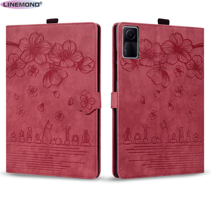 Stand%20case%20For%20Xiaomi%20Redmi%20Pad%20Se%20Case%2011%20inch%203D%20Embossed%20Flower%20Cat%20Wallet%20Tablet%20Coque%20For%20Redmi%20Pad%20SE%20Case%20Cover%202023%20-%20Image%203