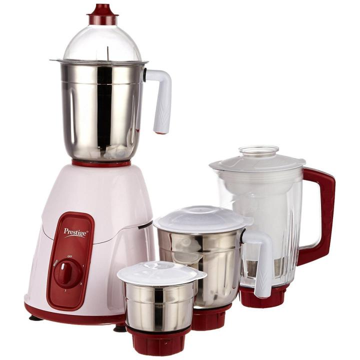 Prestige 750 Watt Mixer Grinder with 3 stainless steel jar and 1 juice extractor jar