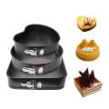 3 Piece Multi Shape Cake Mold Set - Black.