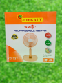 JOYKALY YG-737 Rechargeable Lithium Battery Strong Wind Foldable & Movable Table Fan With Light. 