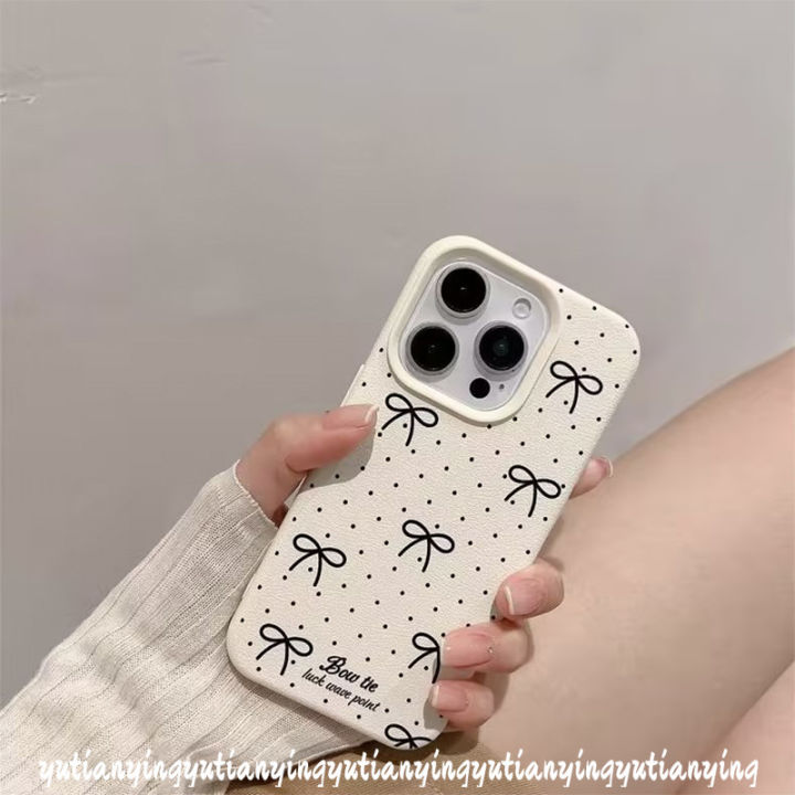 Trendy%20Brand%20Simple%20Cute%20Bow%20Knot%20Creative%20Candy%20Bow%20Case%20Compatible%20for%20IPhone%2011%2013%2012%2015%2014%20XR%2016%20Pro%20Max%20XS%20X%20Max%2016%2014%2015%20Plus%20Luxury%20Leather%20Texture%20Skin%20Feel%20Soft%20Cover%20-%20Image%205