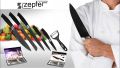 Zepter 6 Pcs Knife Set | Non-Stick Coating Stainless Steel Kitchen Knife Set | Including Peeler | Scissor | Kitchen Cutlery | Knives Set | with Gift Box |. 