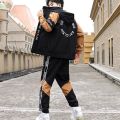 Youth Student Spring and Autumn Men's Jacket Sweater Suit Handsome Junior and Middle School Students Casual Sports Suit Fashion Clothing.