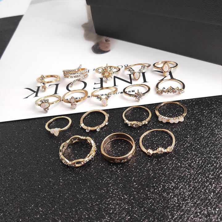 17Pcs/Set%20Boho%20Luxury%20Clear%20Crystal%20Stone%20Wedding%20Ring%20Set%20for%20Women%20Water%20Drop%20Flowers%20Sun%20Cluster%20Retro%20Geometric%20Knuckle%20Rings%20Jewelry%20Gift%20-%20Image%208