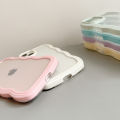 Fashion Transparent Curly Wave Case for iPhone 11 12 13 14 15 Pro Max 7 8 Plus X XR XS Shockproof Bumper Cover Capa Aesthetic. 