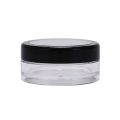 10g Plastic Loose Powder Jar With Sifter Empty Cosmetic Container Black Matte Cap Makeup Compact Portable Loose Powder Box.