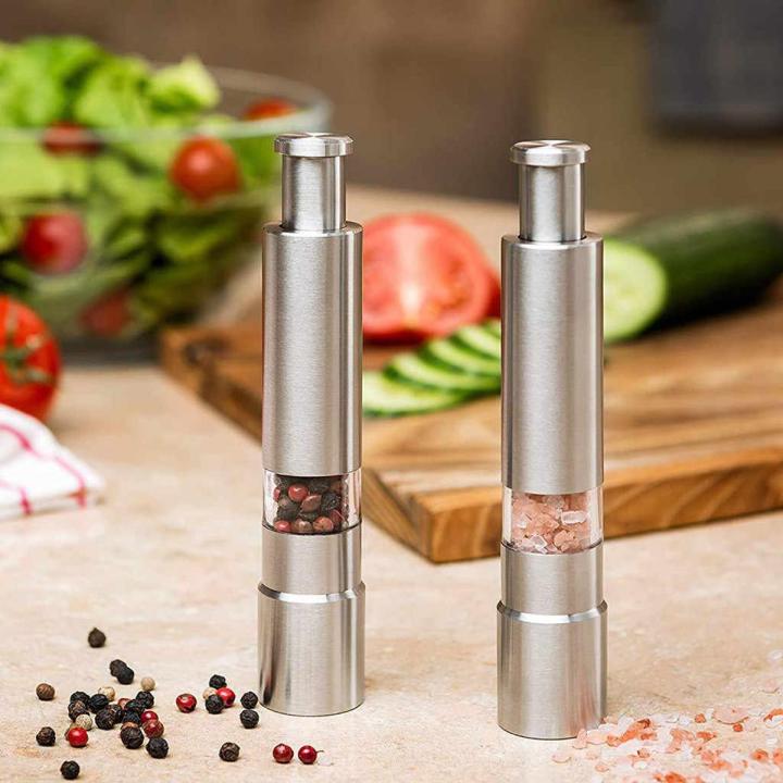Stainless steel pepper mill black powder manual grinder
