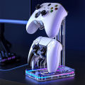 Baoer RGB Gaming Controller Holder Compatible For Switch Pro/Ps5/Ps4/Ps2/Ps3/XboxSeries Universal Controller Stand Accessories For Desk Gamers. 
