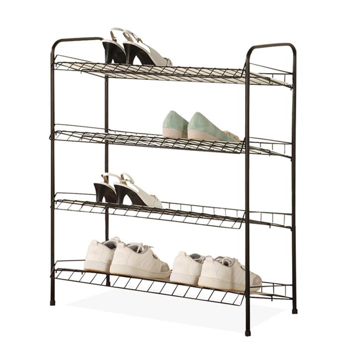 4 Tier Shoe Rack With Storage Unit main image 1