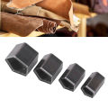 Leather Cutting Mold, Clean Cutting Leather Punching Dies Set 4Pcs Strong for Craft. 