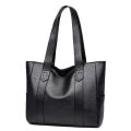 【Authentic leather tactile feel】Women's Bag2023New Versatile Handbag Shoulder Bag Tote Bag Shoulder Simple Big Bag.