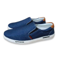 Stylish Black and Blue Color Winter Canvas Sneakers for Men. Premium Quality Lofer men.