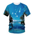 Fashion Sun Beach Boy T-shirt 3D print coconut tree shirt summer leisure oversized hip hop handsome high quality comfortable top.