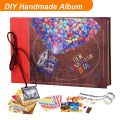 60 Page DIY Handmade Photo Album Scrapbook Our Adventure Book Retro Kraft Album Anniversary Wedding Guest Book Memory Gift.