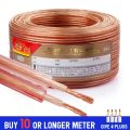 Musical Sound DIY HIFI Audio Cable Oxygen Free Pure Copper Speaker Cord 14/16/18AWG Loundspeaker Audiophile Amplifier Wire. 
