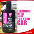 Flamingo Metal Polish | Premium Chrome & Metal Surface Cleaner | Rust Remover & Long-lasting Shine | Multi-Purpose Cleaner for Car, Bike & Household Metals-300ml.