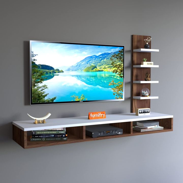 TRUCK FURNITURE AG SHELF TV BOARD BOXセット Wooden TV Entertainment Unit/Wall Set Top Box Shelf Stand/TV