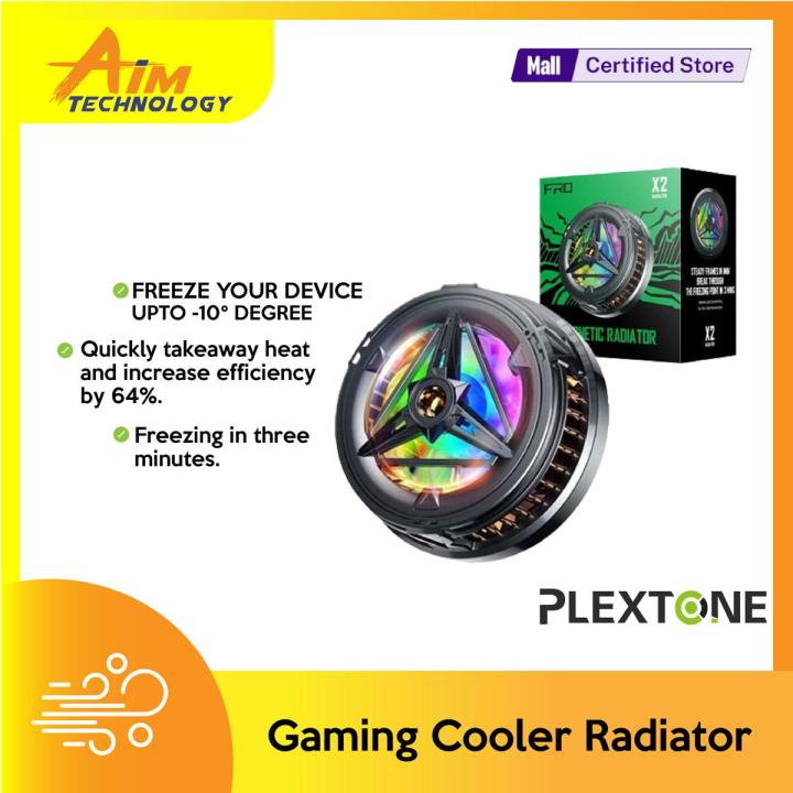 Plextone EX2 & EX2 PRO Mobile Phone Cooler RGB Gaming Cooler Radiator