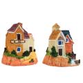 Miniature House Fairy Garden Micro Landscape Home Decoration Resin Craft Decor.