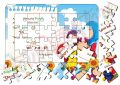 Islamic Series-4 Packs 24 Pieces Jigsaw Puzzles Duplex Paper Board Size 7.25×10 inch for Kids Educational Brain Teaser Boards Toys. 