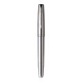 Parker Frontier Stainless Steel Fountain Pen With Stainless Steel Trim. 