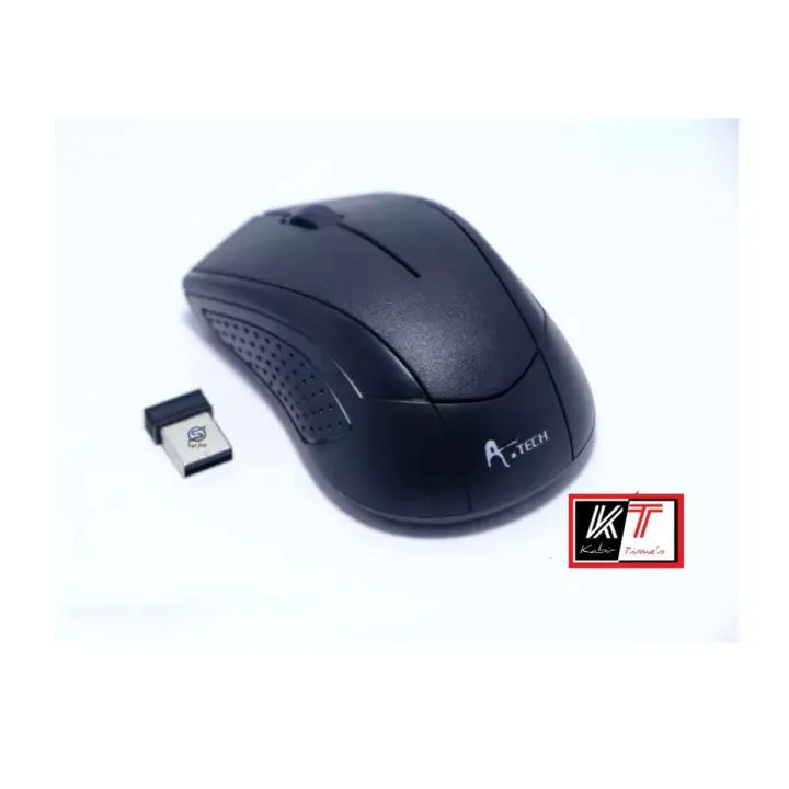 A.Tech Wireless Mouse 2.4G– Black | Daraz.com.bd