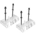 Skateboard Hanger 2PCS Wall Mount Deck Rack for Skateboards Deck Display and Storage.