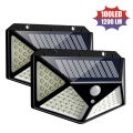 2Pcs 100 LED Solar Power Wall Light Motion Sensor Waterproof Lamp Outdoor light Simple Fidelity design. 