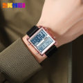 Skmei Square Dual Movement Sport Wristwatch Mens Waterproof Electronic Watches Montre Homme Shockproof Digital Men Watch 2246.