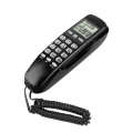 【Bestselling Product】 with core mini wall phone LCD display + dual DTMF/FSK caller ID system call back function for home/office/hotel. 