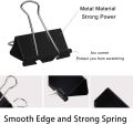 Multi Size Metal Binder Clips 15mm 19mm 25mm 32mm 41mm & 51mm for Office School & Paper Organization.