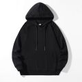 KKSKY Oversize Hoodie Sweatshirts Men Cotton Basic Pullover Streetwear Hop Solid Hoodies Men Clothing Black We Pull Homme.