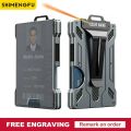 Customize Name Wallet For Men Slim Aluminum Metal Money Clip ID Badge Holder Case RFID Blocking Hold up 15 Cards with Cash Clip. 