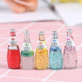 【Hottest Trends】 5Pcs 1/12 Miniature food mini fruit drink model for dollhouse kitchen toys ZH. 