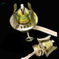 Oil Lamp Burner Wick Holder Oil Lamp Chimney Holder Lamp Seal Fitting DIY with Lamp Wick for Desktop. 