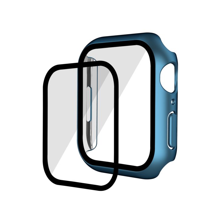 Electroplating%20Matte%20All-inclusive%20PC%20+%20Tempered%20Glass%20Watch%20Case%20For%20Apple%20Watch%20Series%209%20/%208%20/%207%2045mm%20-%20Image%209