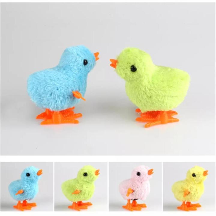 Clockwise Key Type Toy Chicken Toy 1Pieces/Baby Cute Cartoon Chick Wind Up Walking Chicken Toys