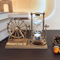 【Upgrade Your Style】 Creative Student Gift Retro Ferris Wheel Quicksand HourOrnaments Crafts Layor.