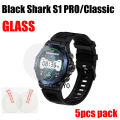 5pcs for Black Shark S1 Pro classic Smart watch Glass Screen Protector Tempered 9H 2.5D Film. 
